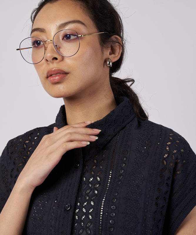 シーサイドレース シャツ/SEASIDE LACE SS SHIRT