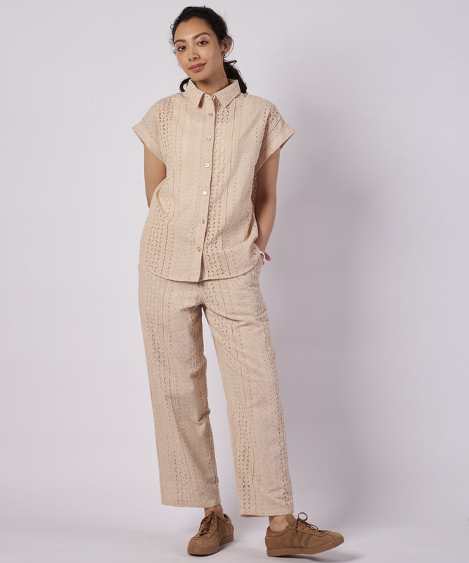 シーサイドレース シャツ/SEASIDE LACE SS SHIRT