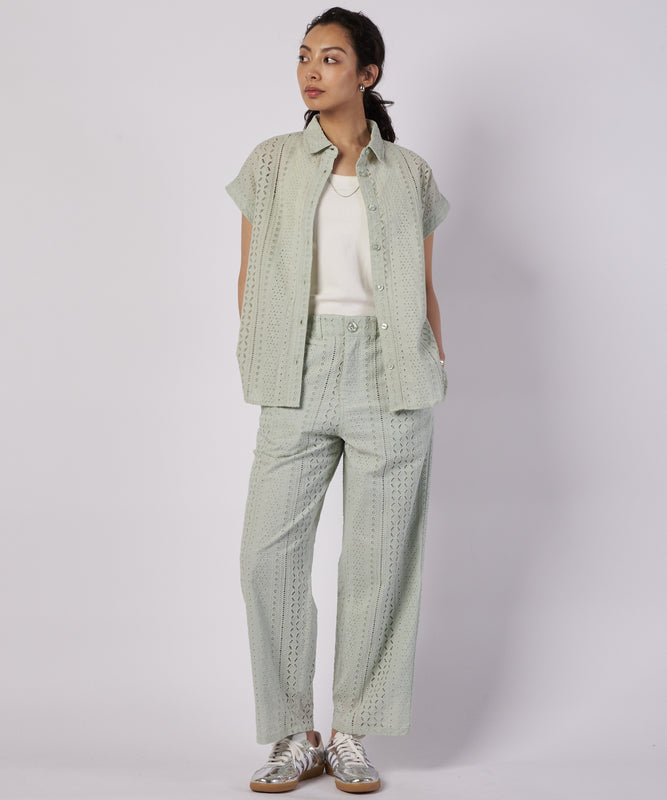 シーサイドレース シャツ/SEASIDE LACE SS SHIRT
