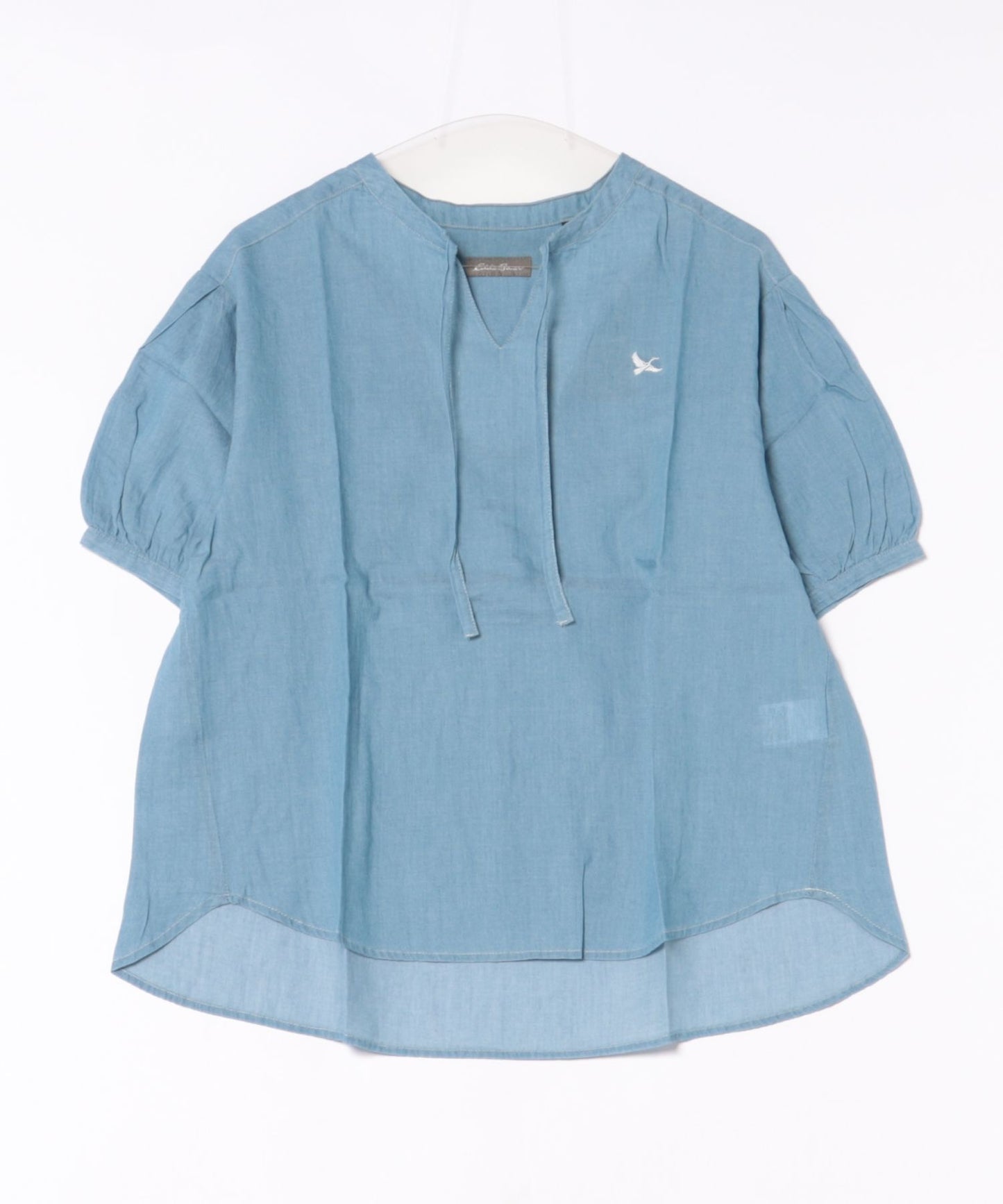 シアー インディゴ ブラウス/SHEER INDIGO BLOUSE