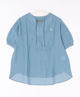 シアー インディゴ ブラウス/SHEER INDIGO BLOUSE