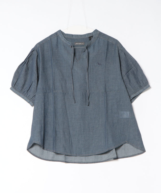 シアー インディゴ ブラウス/SHEER INDIGO BLOUSE
