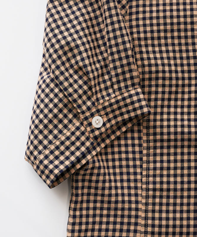 ポリコットン イージー チェックシャツ/POLY COTTON EASY CHECK SHIRT