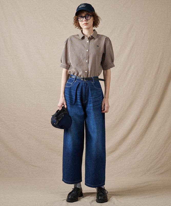 ポリコットン イージー チェックシャツ/POLY COTTON EASY CHECK SHIRT