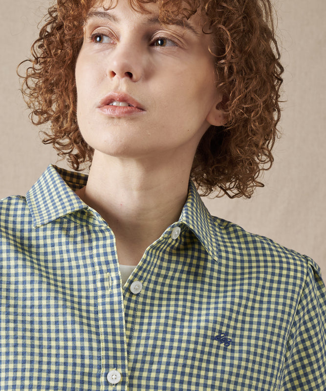 ポリコットン イージー チェックシャツ/POLY COTTON EASY CHECK SHIRT
