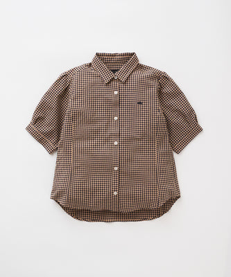 ポリコットン イージー チェックシャツ/POLY COTTON EASY CHECK SHIRT