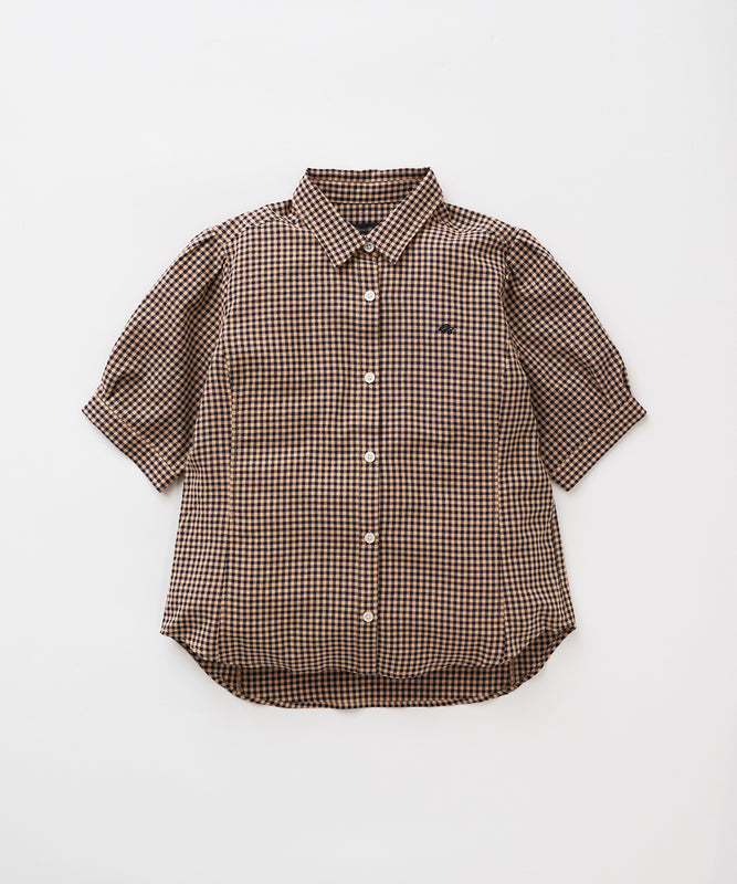 ポリコットン イージー チェックシャツ/POLY COTTON EASY CHECK SHIRT