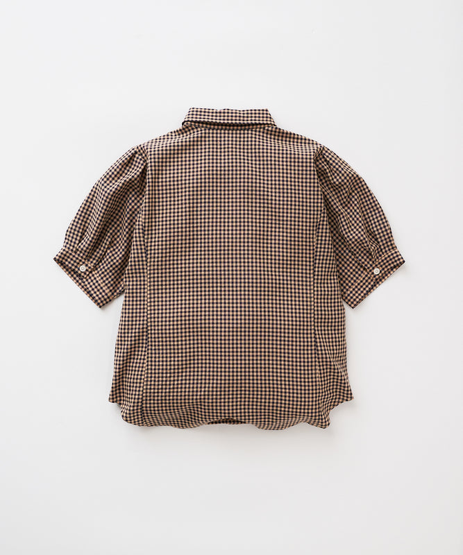 ポリコットン イージー チェックシャツ/POLY COTTON EASY CHECK SHIRT