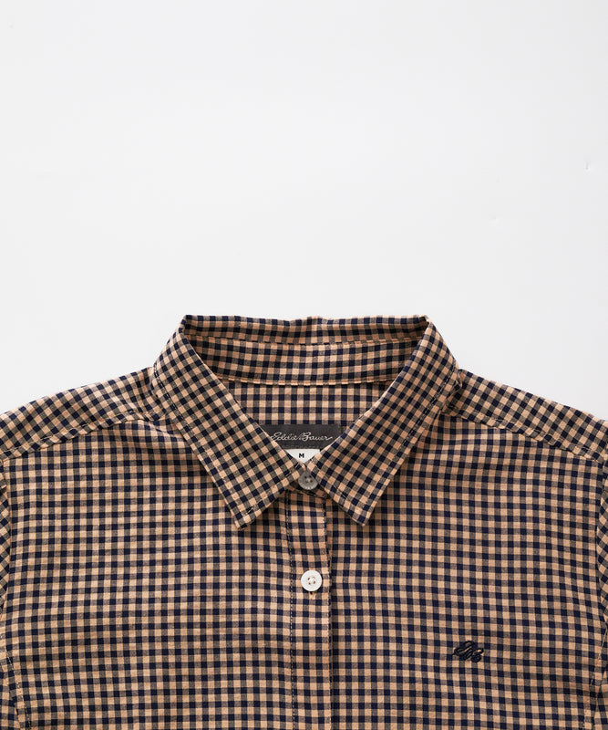 ポリコットン イージー チェックシャツ/POLY COTTON EASY CHECK SHIRT