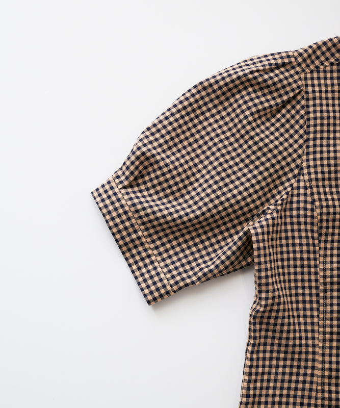 ポリコットン イージー チェックシャツ/POLY COTTON EASY CHECK SHIRT