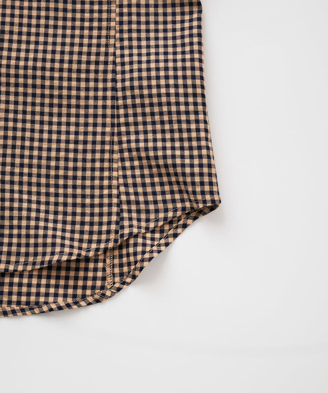 ポリコットン イージー チェックシャツ/POLY COTTON EASY CHECK SHIRT