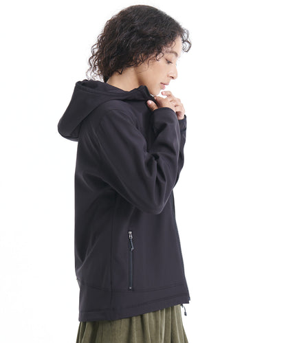 ソフトシェルフルジップフーディ/SOFTSHELL ZIPUP HOODIE