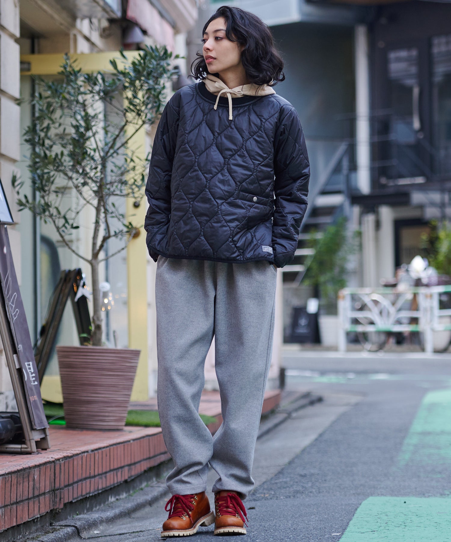 【TIME SALE】 キルティングプルオーバー/QUILTED PULLOVER