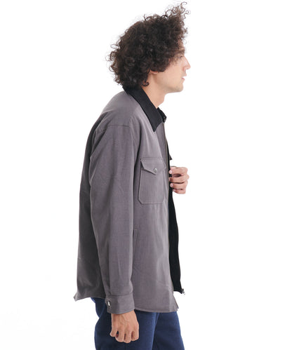 フェイクムートンシャツ/FAUX SHEARLING LINED SHIRT