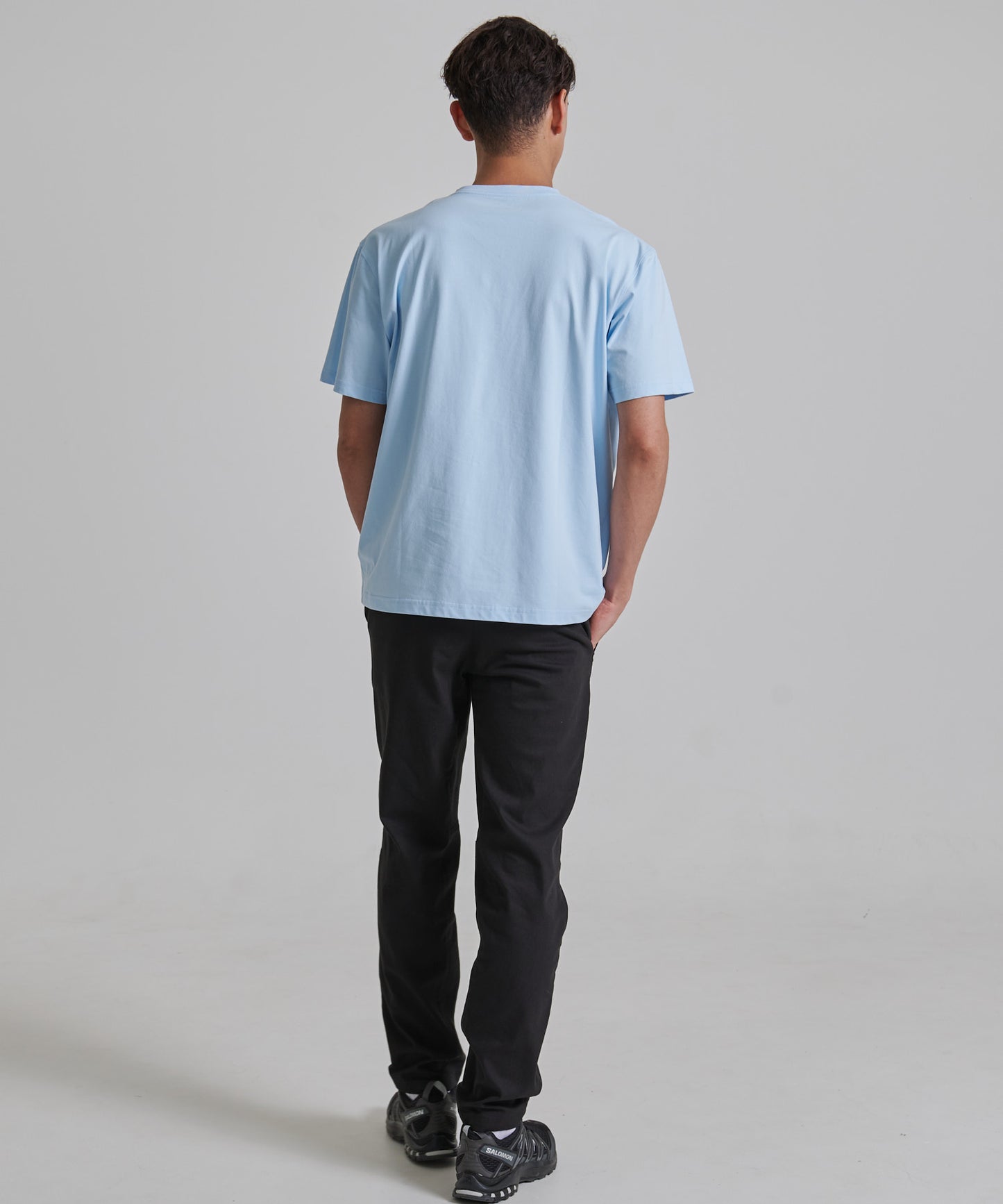 半袖コットン VネックＴシャツ/SS LW COTTON V NECK