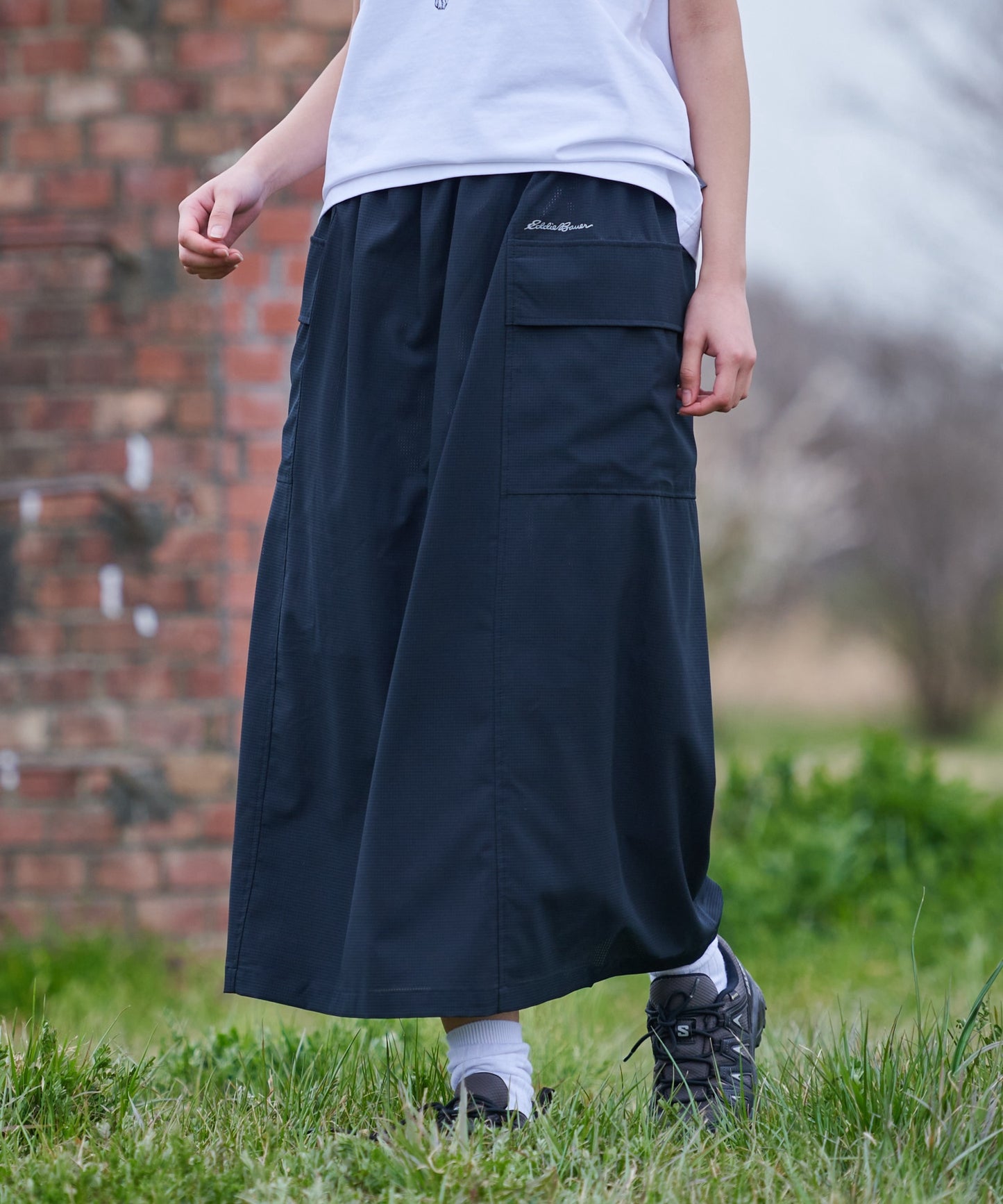 ガイド カーゴ ロングスカート/GUIDE CARGO LONG SKIRT