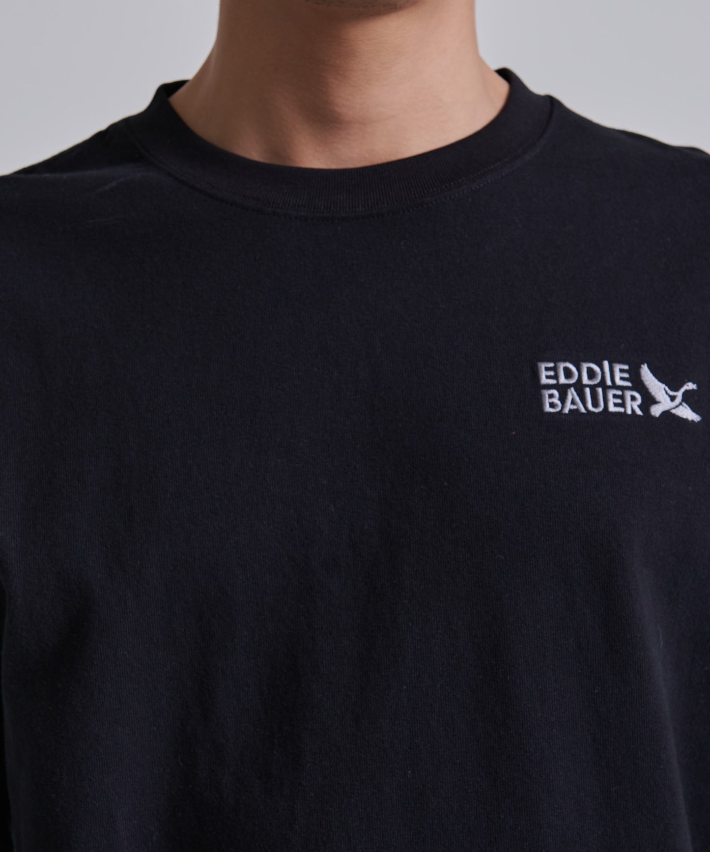 【TIME SALE】 長袖 ロゴ刺繍Ｔシャツ/EB LOGO EMB LS TEE