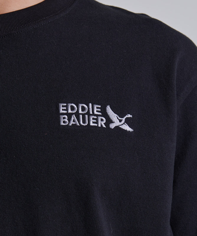 【TIME SALE】 長袖 ロゴ刺繍Ｔシャツ/EB LOGO EMB LS TEE