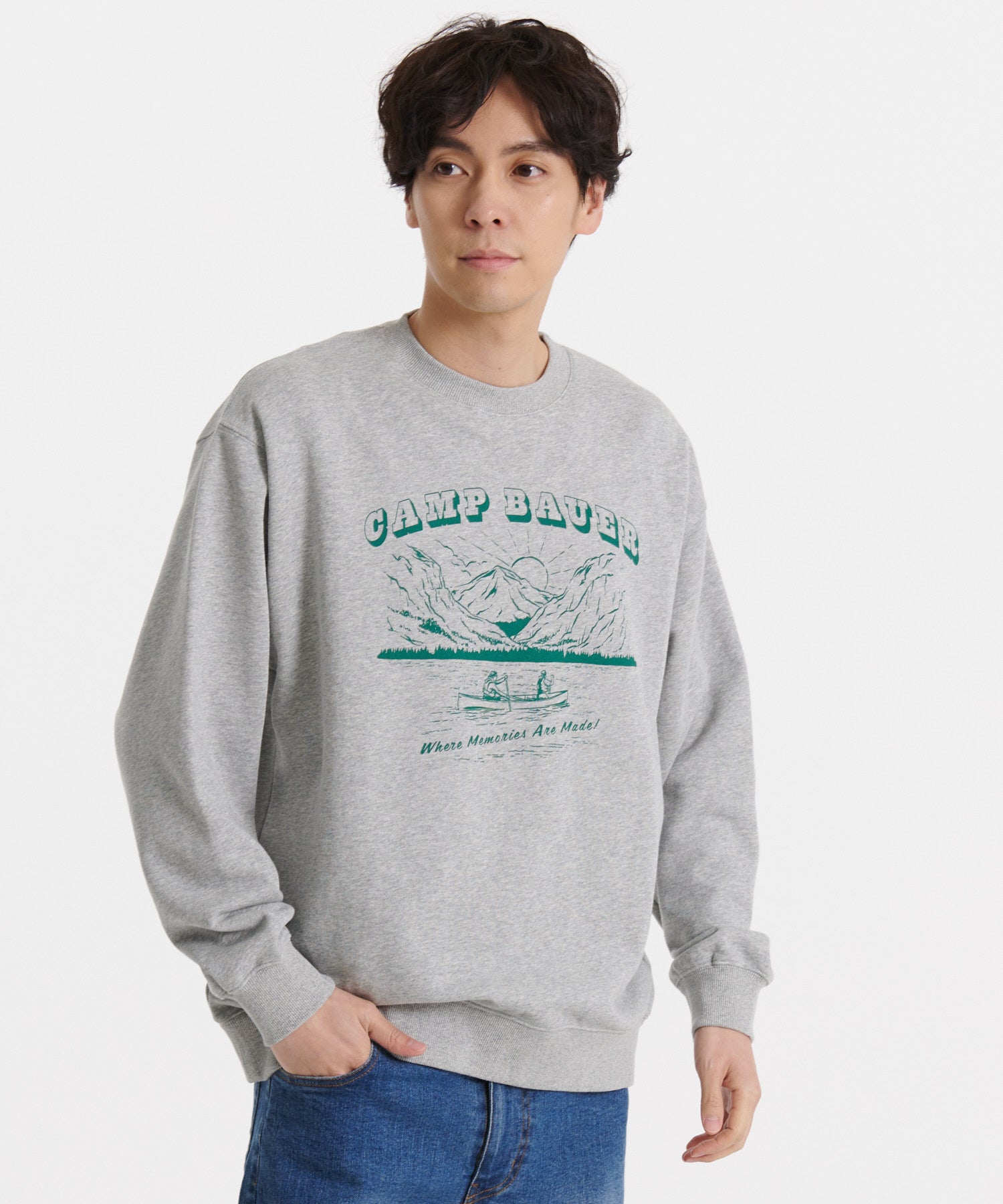 長袖 グラフィッククルーネックスウェット/LS SIGNATURE SW GRAPHIC CREW