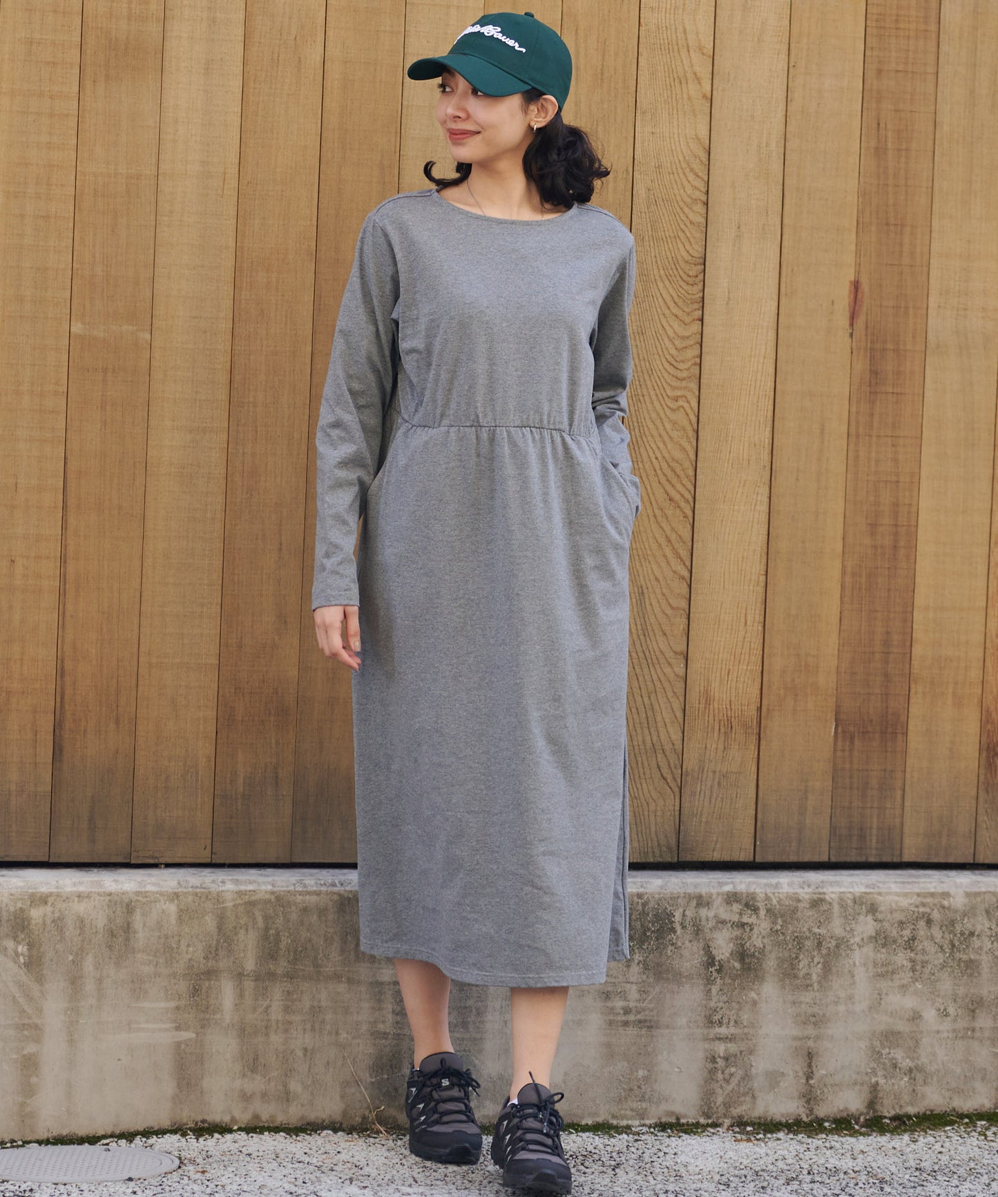 アスター 長袖 ワンピース/ASTER LS EMPIRE WAIST DRESS