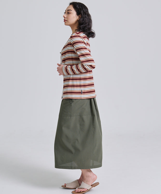 エッセンシャルズ リブ 長袖カーディガン/ESSENTIALS RIBBED LS CARDIGAN