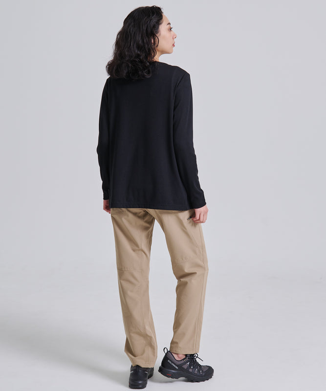 エッセンシャルズ リブ 長袖カーディガン/ESSENTIALS RIBBED LS CARDIGAN