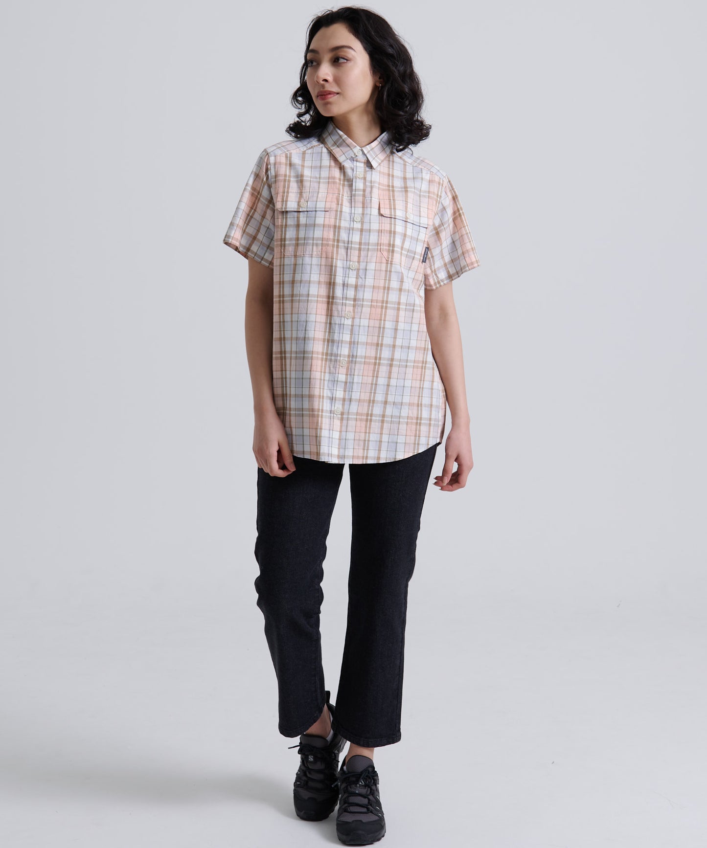 【TIME SALE】 マウンテン 半袖チェックシャツ/MOUNTAIN SS SHIRT