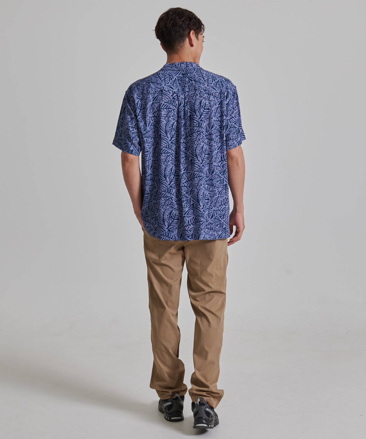 リネン混 半袖キャンプシャツ/SS EB LINEN BLEND CAMP SHIRT