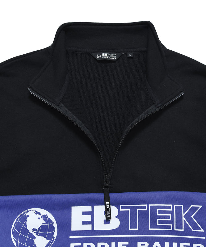 EBTEK パネルスウェット ハーフジップ/EBTEK PANEL SWEAT HALF ZIP