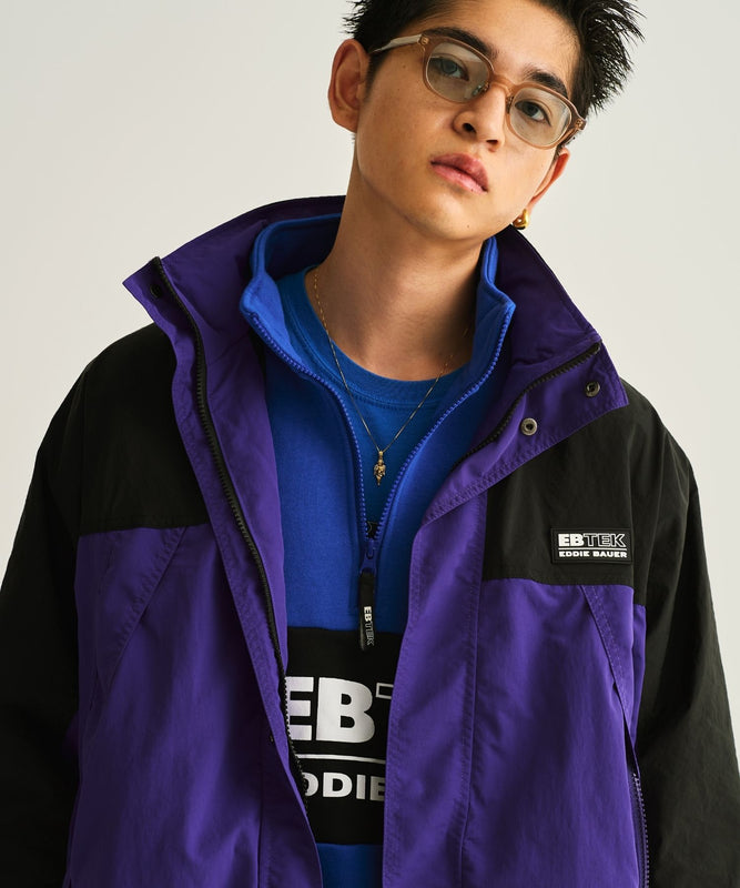 EBTEK パネルスウェット ハーフジップ/EBTEK PANEL SWEAT HALF ZIP