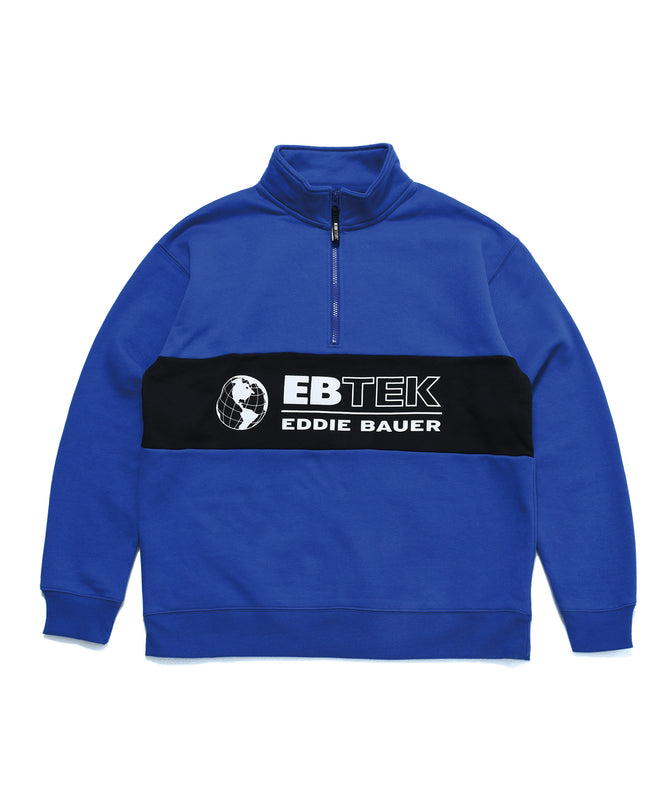 EBTEK パネルスウェット ハーフジップ/EBTEK PANEL SWEAT HALF ZIP