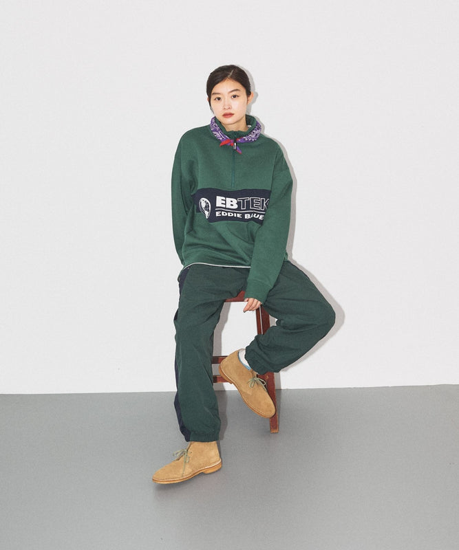 EBTEK パネルスウェット ハーフジップ/EBTEK PANEL SWEAT HALF ZIP