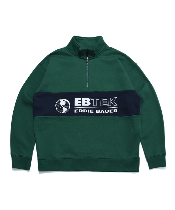 EBTEK パネルスウェット ハーフジップ/EBTEK PANEL SWEAT HALF ZIP