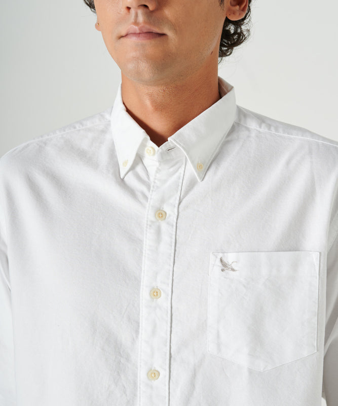 オックスフォード 刺繍 ボタンダウンシャツ/OX FORD EMB BD SHIRTS