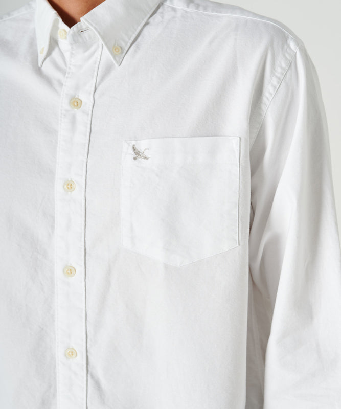 オックスフォード 刺繍 ボタンダウンシャツ/OX FORD EMB BD SHIRTS