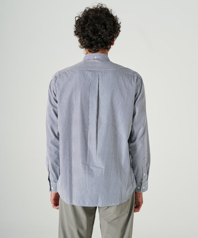 ブロード ストライプ 刺繍シャツ/BROAD STRIPE EMB SHIRTS