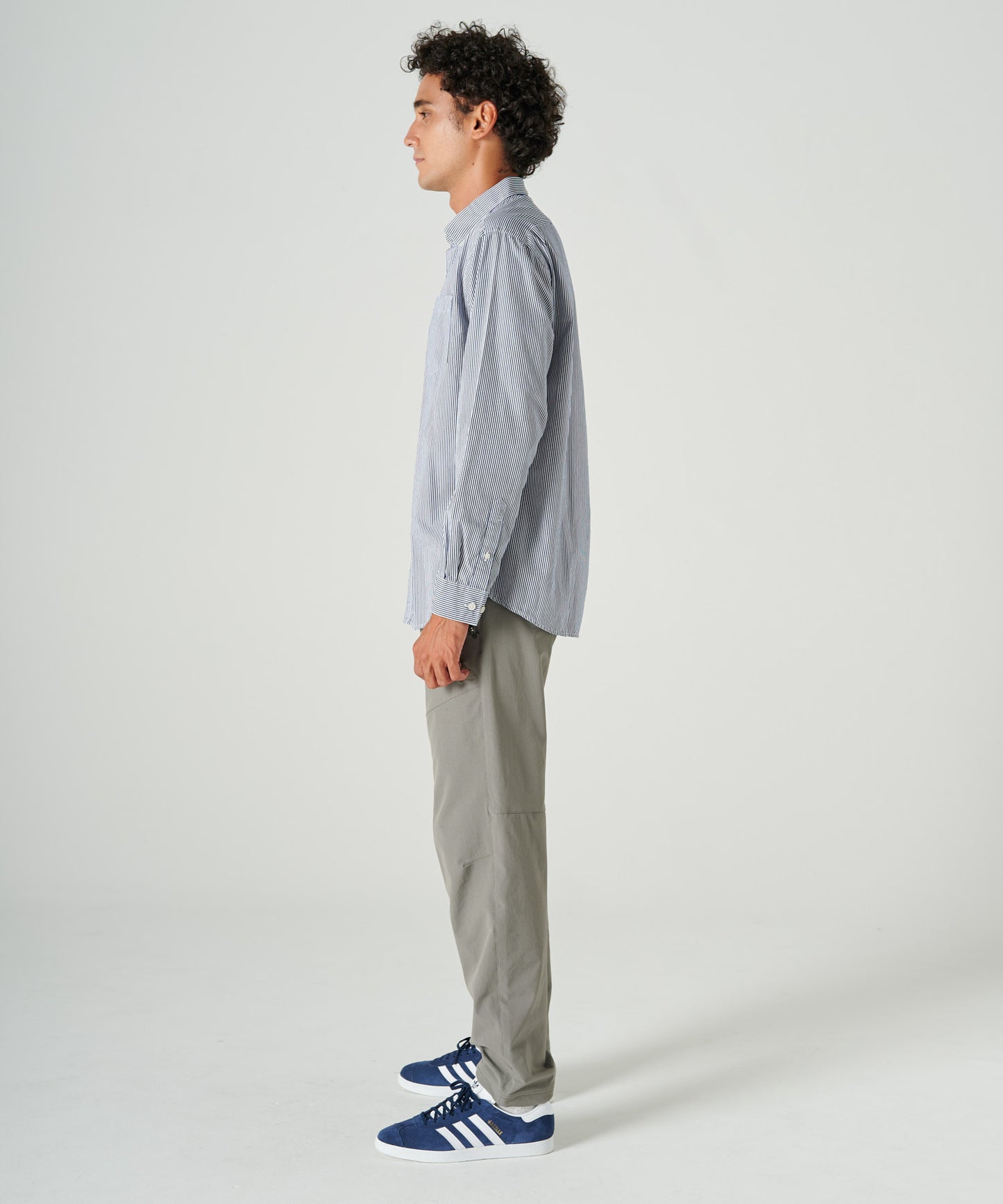 ブロード ストライプ 刺繍シャツ/BROAD STRIPE EMB SHIRTS