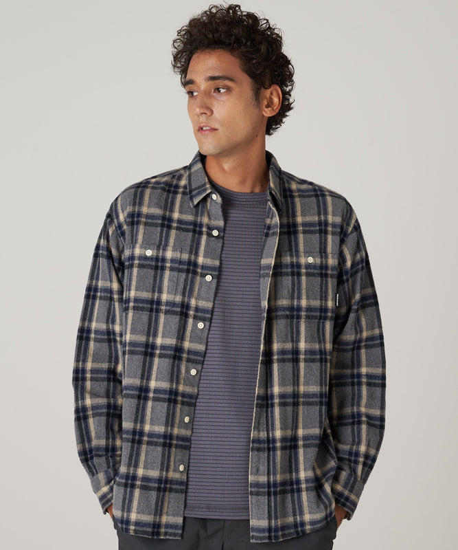 長袖スノーキャット フランネル チェックシャツ/LS SNOWCAT FLANNEL CHECK SHIRTS