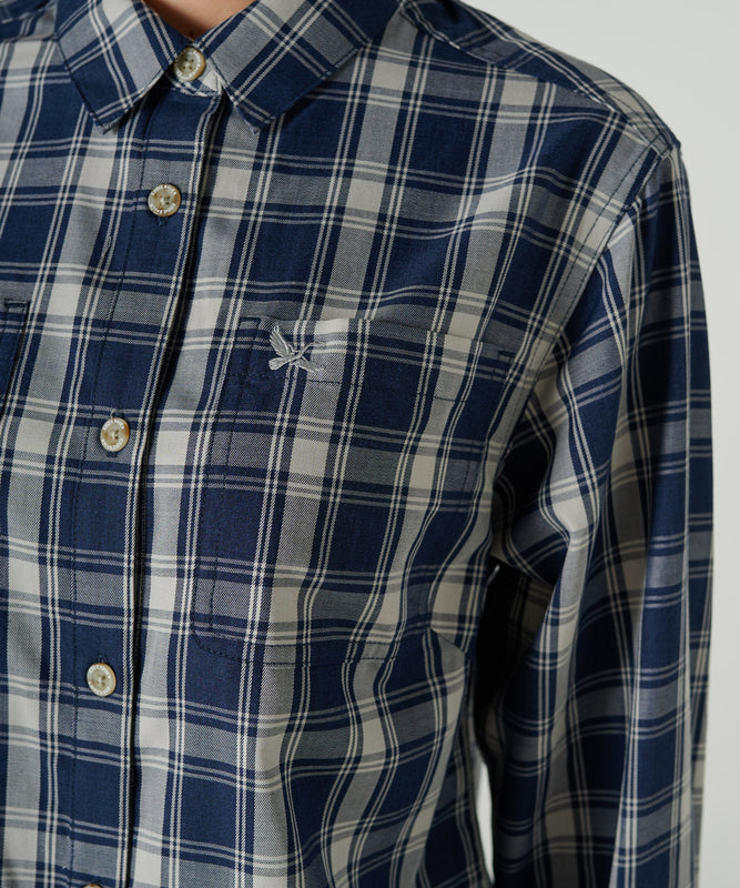 プレイド 長袖ツイルシャツ/LS PLAID TWILL SHIRT