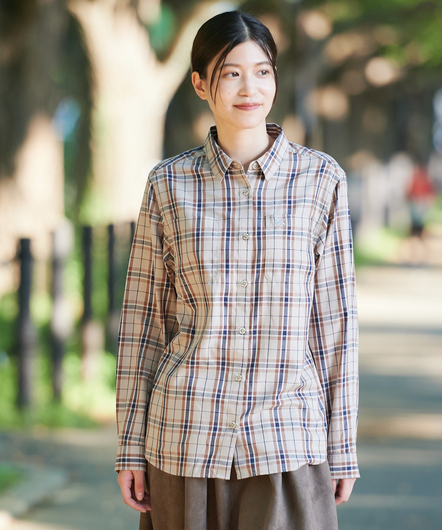 プレイド 長袖ツイルシャツ/LS PLAID TWILL SHIRT