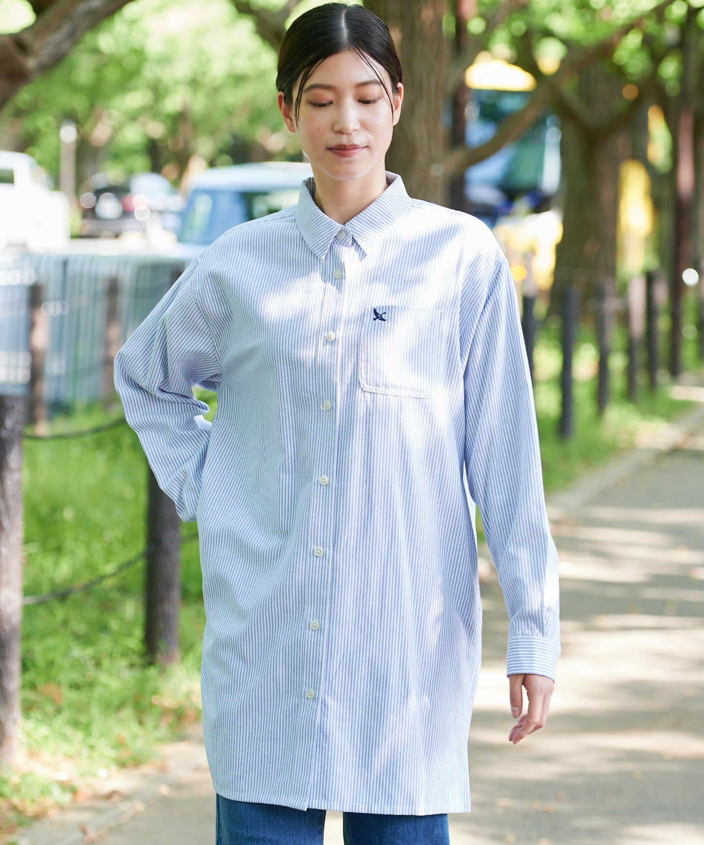 オックスフォード シャツチュニック/OX FORD SHIRT TUNIC