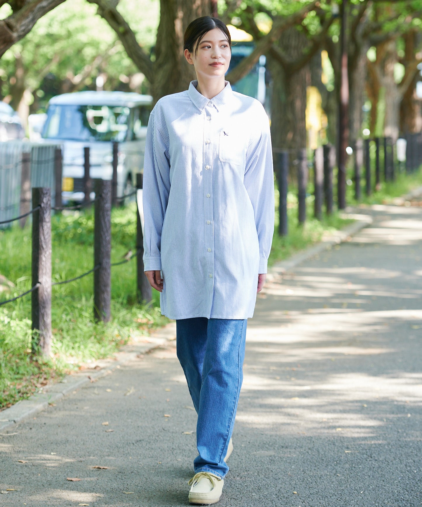 オックスフォード シャツチュニック/OX FORD SHIRT TUNIC