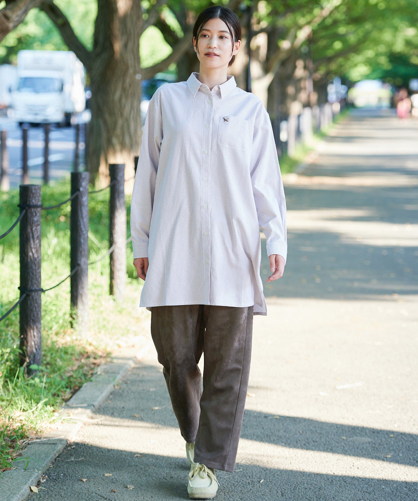 オックスフォード シャツチュニック/OX FORD SHIRT TUNIC