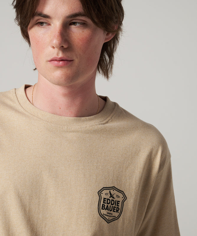 エンブレムロゴプリントTシャツ/EMBLEM LOGO PRT TEE