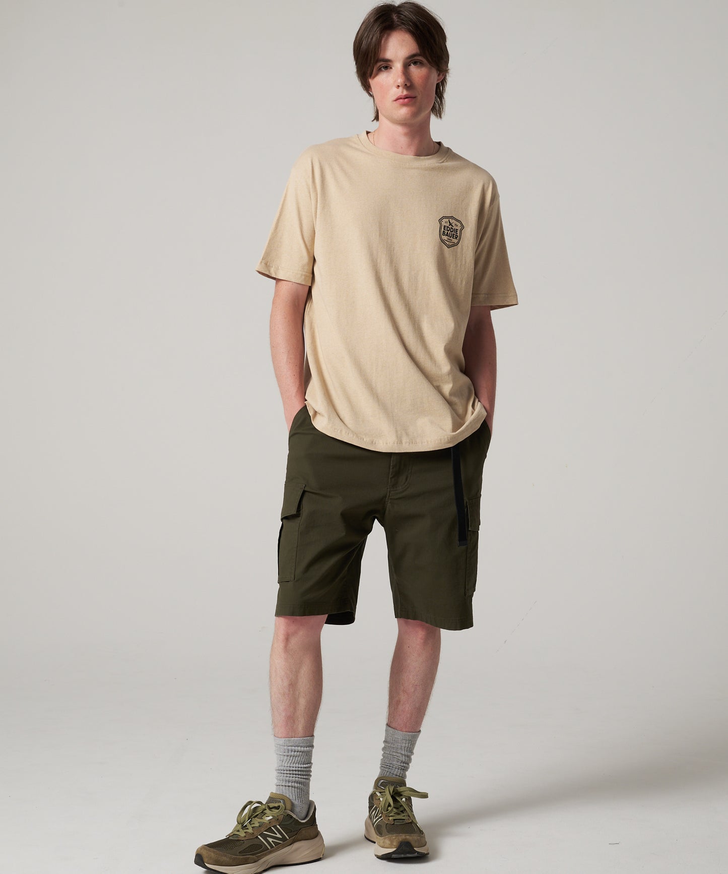 エンブレムロゴプリントTシャツ/EMBLEM LOGO PRT TEE