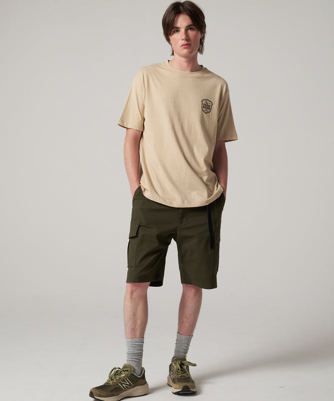 エンブレムロゴプリントTシャツ/EMBLEM LOGO PRT TEE