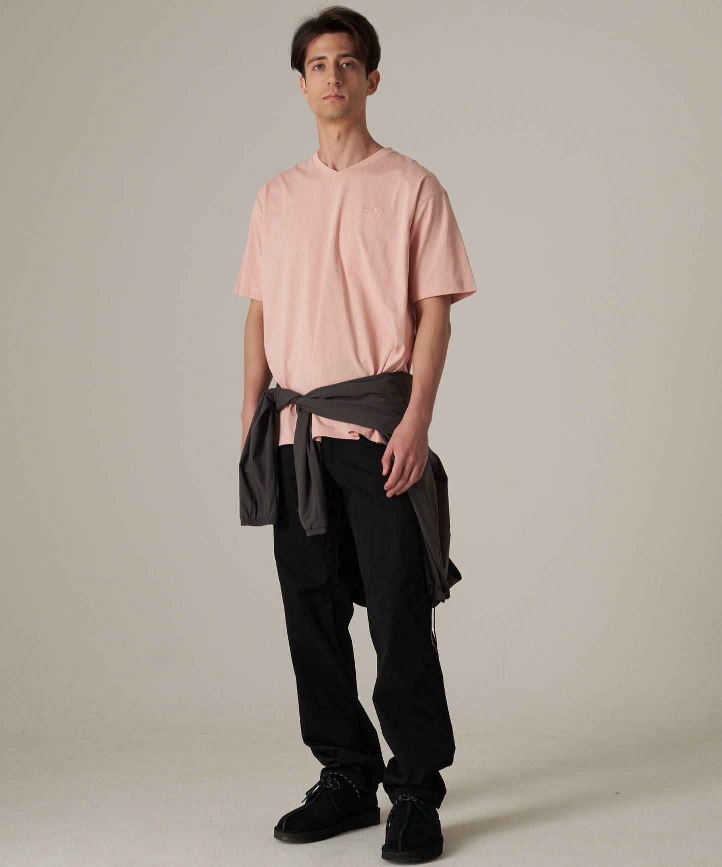 軽量　Vネック コットン半袖Tシャツ/SS LW COTTON V NECK TEE