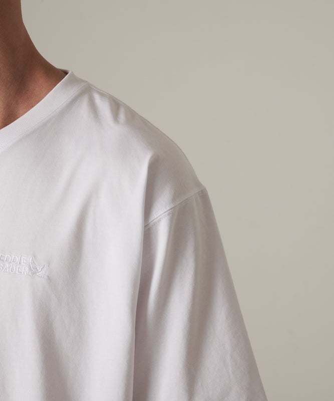軽量　Vネック コットン半袖Tシャツ/SS LW COTTON V NECK TEE