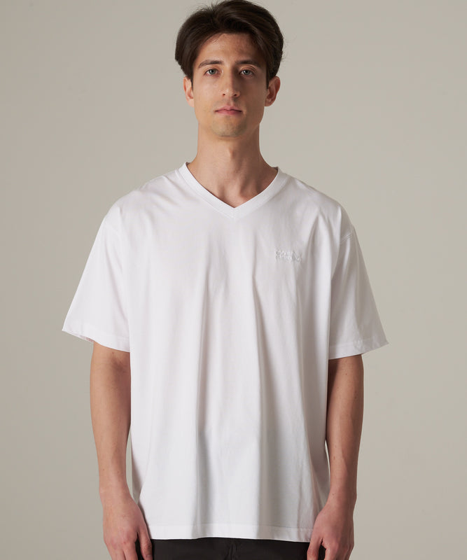 軽量　Vネック コットン半袖Tシャツ/SS LW COTTON V NECK TEE