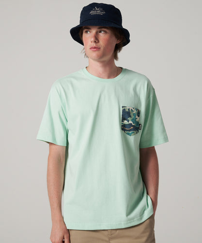 柄ポケット 半袖Tシャツ/PATTERN PKT SS TEE